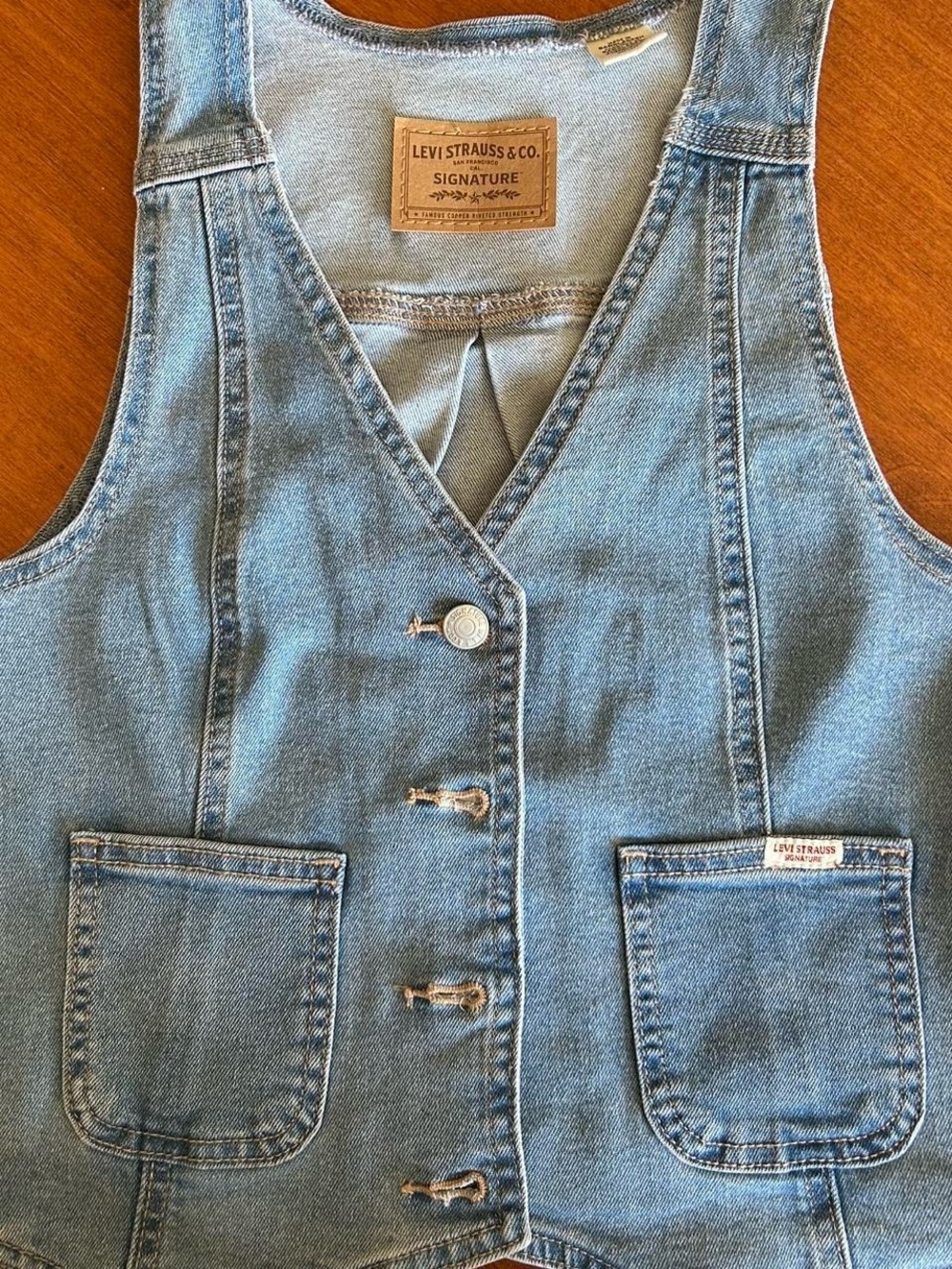 Levi Strauss & Co. Signature Denim Vest - Light Blue - Picture 2 of 6